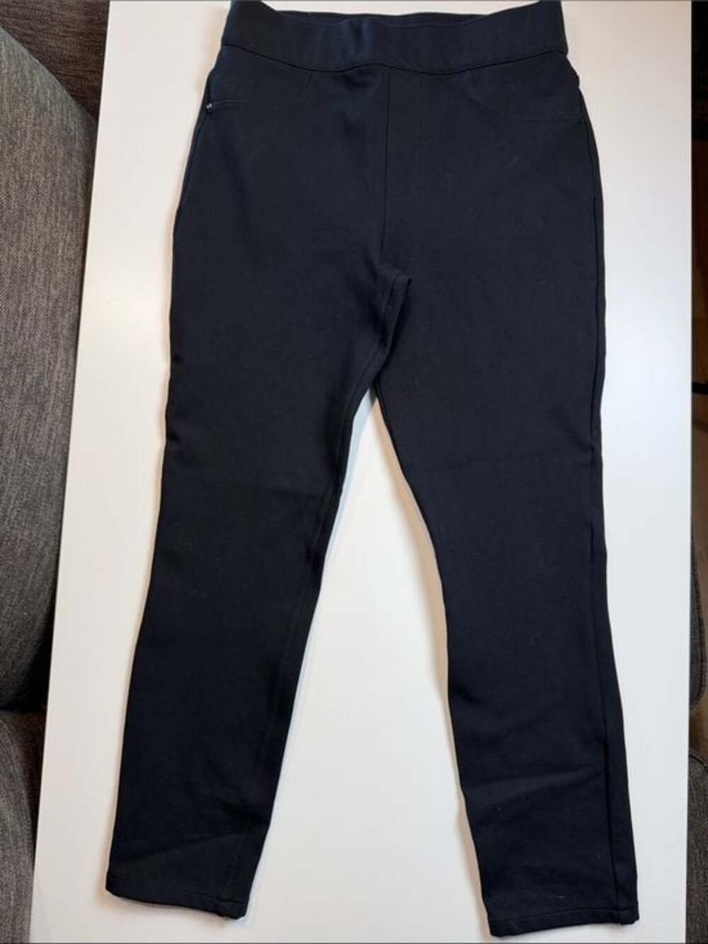 SPANX Pull-on Skinny Black Jeanish Pant/Leggings